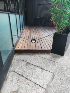 Cierre de terraza Restaurante Udon