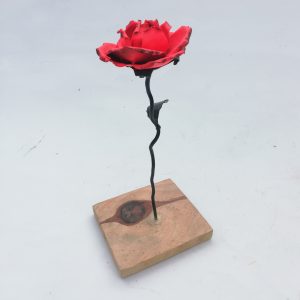 Rosa en madera