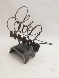 escultura de forja para ALMIRALL LLOGUER