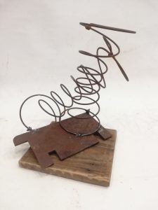 escultura de forja para ALMIRALL LLOGUER