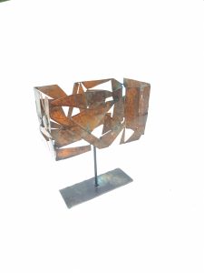 Escultura de chapa de acero Pedazos 1